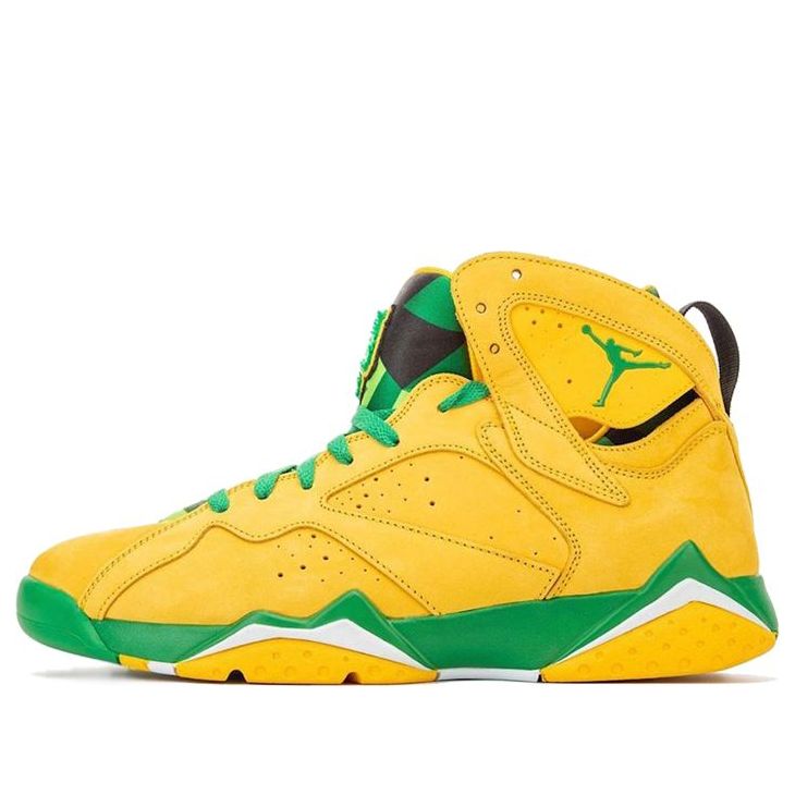 Air Jordan 7 Oregon Ducks PE 'Yellow Green'  AT3375-300 Antique Icons